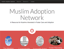 Tablet Screenshot of muslimadoptionnetwork.com